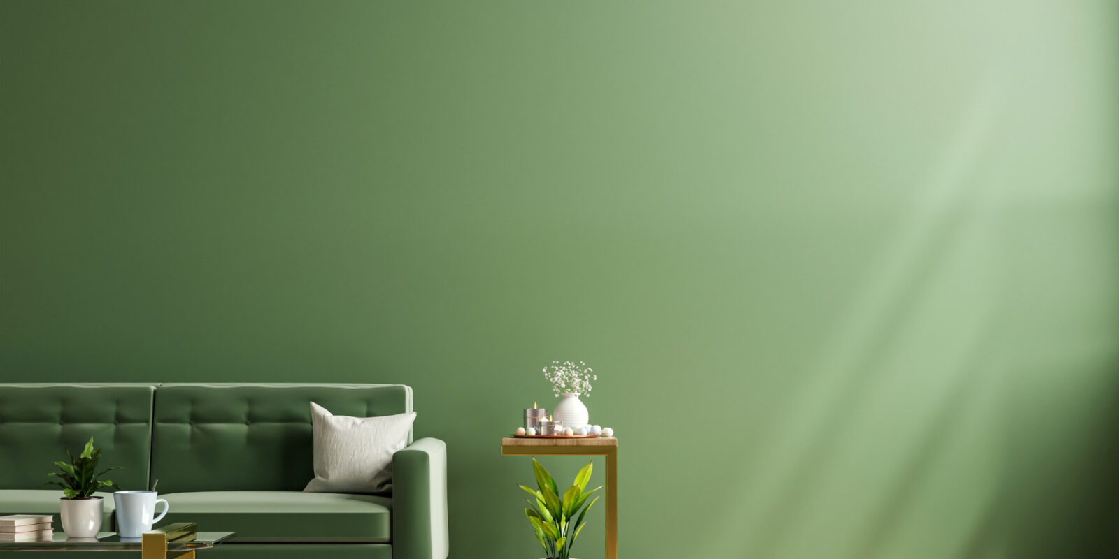 Dunkelgrüne Wandfarbe: Schöner Wohnen mit Wandfarben in Dunkelgrün
