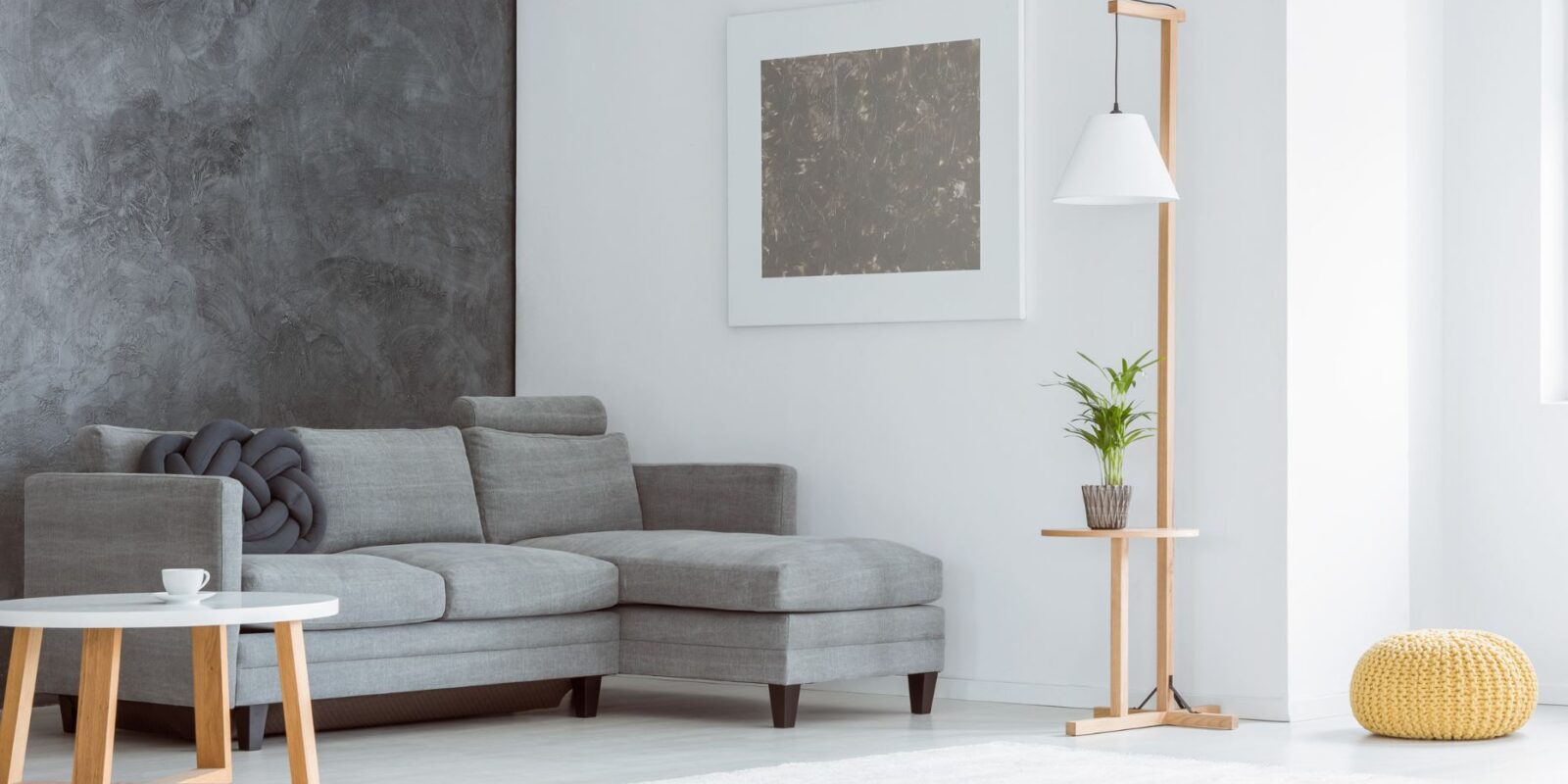 Graues Farbkonzept für das Wohnzimmer Kombinieren von Grautönen für stilvolle Eleganz