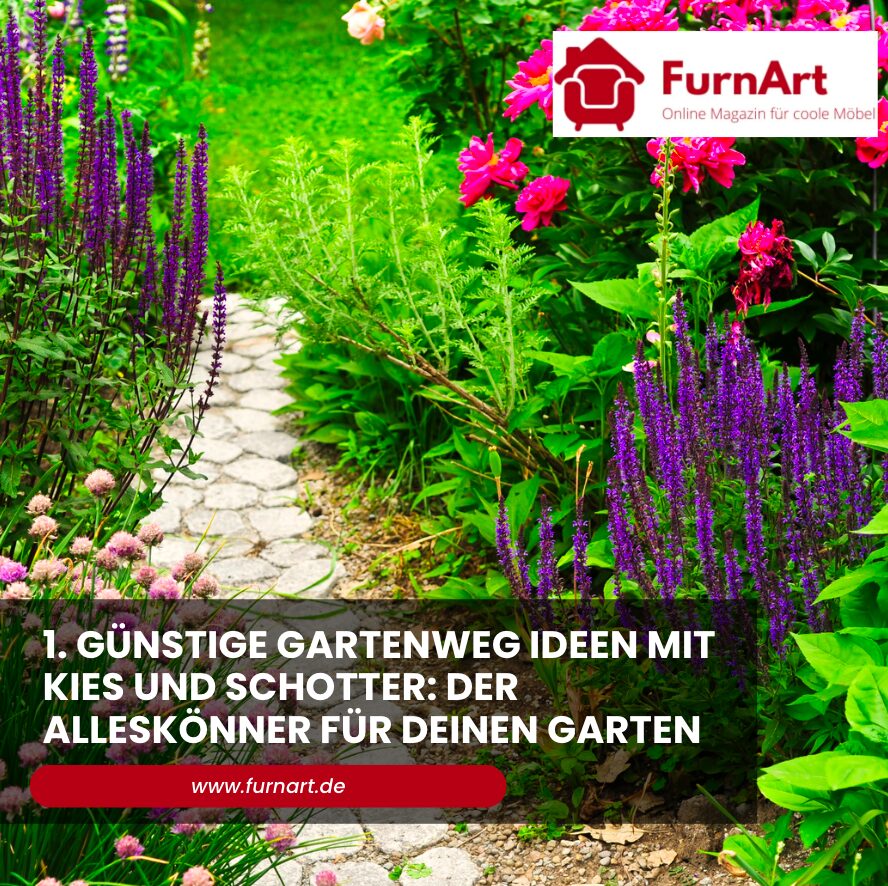 1. Günstige Gartenweg Ideen mit Kies und Schotter: Der Alleskönner für Deinen Garten