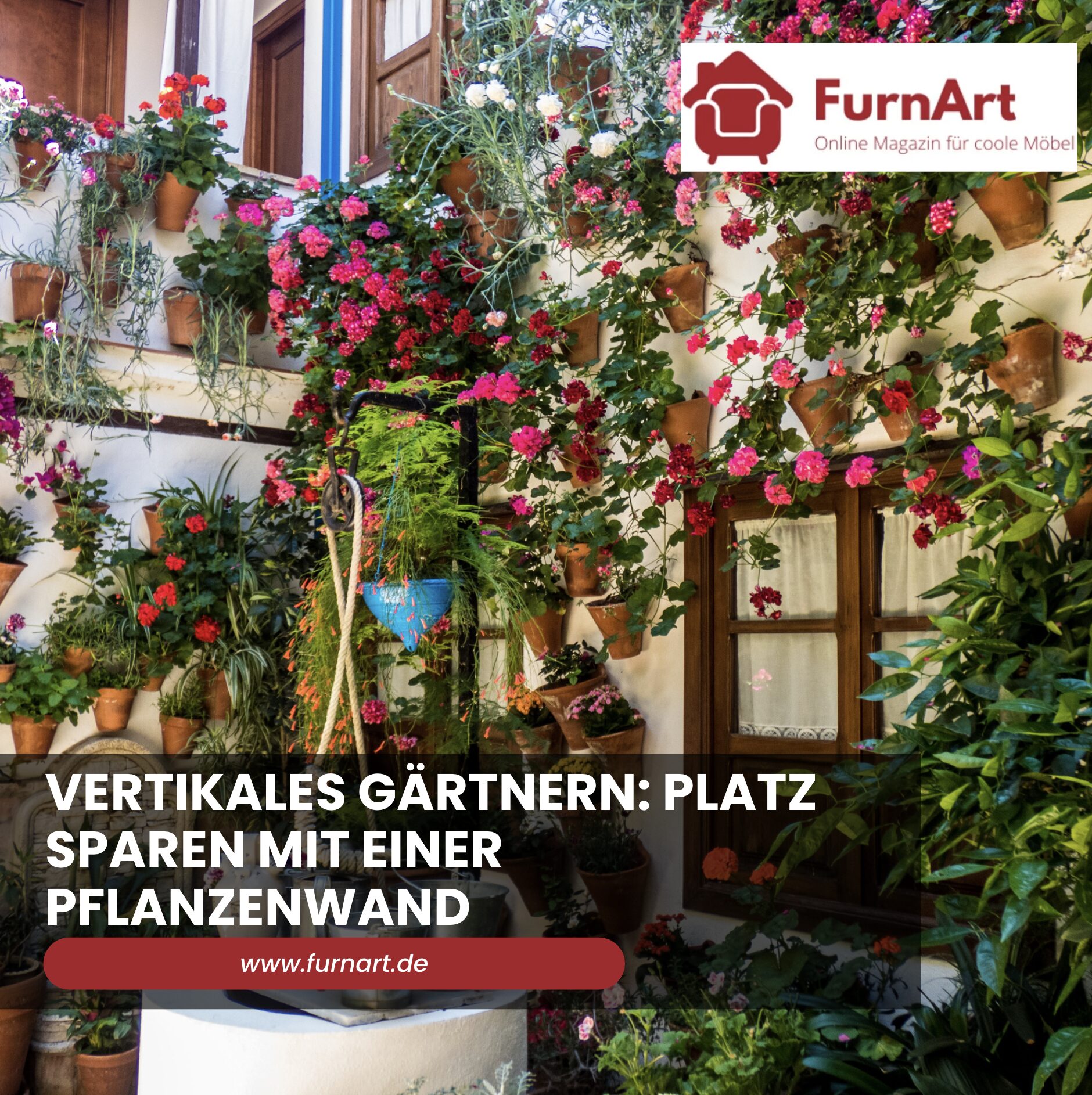Vertikales Gärtnern: Platz sparen mit einer Pflanzenwand