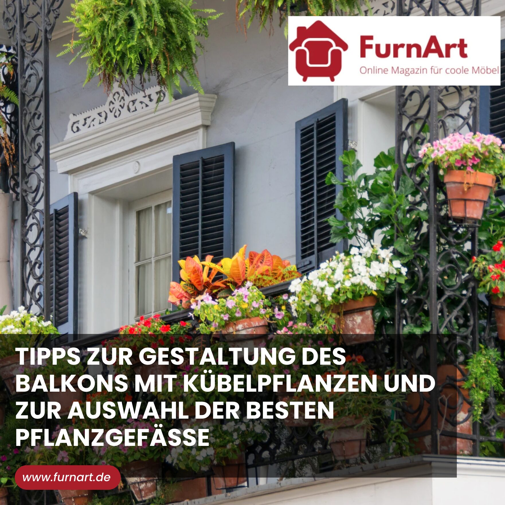 Tipps zur Gestaltung des Balkons mit Kübelpflanzen und zur Auswahl der besten Pflanzgefäße