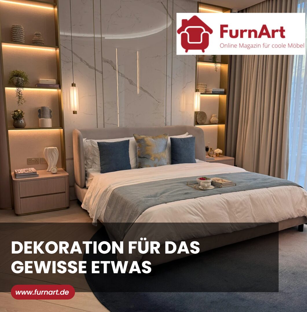 Wand hinter dem Bett gestalten Dekoration für das gewisse Etwas